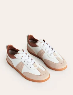 Flats | Nightwear & Lougewear-Boden Erin Retro Tennis Sneakers-White Mix WhiteMix