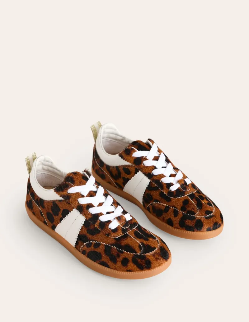Nightwear & Lougewear | Flats-Boden Erin Retro Tennis Sneakers-Dark Classic Leopard DarkClassicLeopard