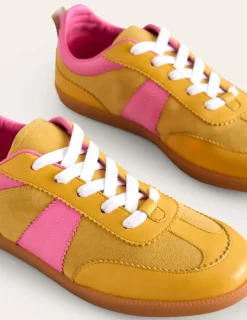 Nightwear & Lougewear | Flats-Boden Erin Retro Tennis Sneakers- Yellow/Pink