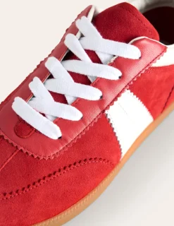 Flats | Nightwear & Lougewear-Boden Erin Retro Tennis Sneakers- Red