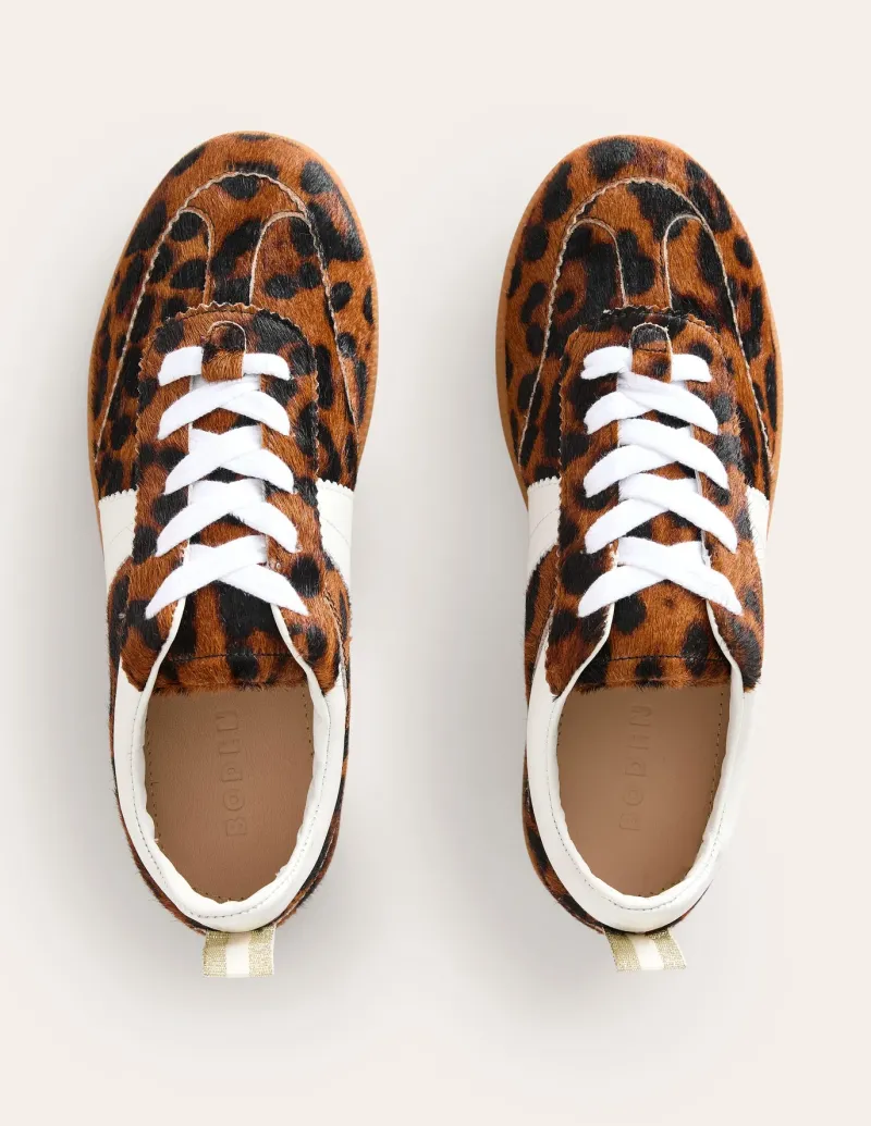 Nightwear & Lougewear | Flats-Boden Erin Retro Tennis Sneakers-Dark Classic Leopard DarkClassicLeopard