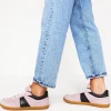 Flats | Nightwear & Lougewear-Boden Erin Retro Tennis Trainers-Vintage Mauve/Navy VintageMauve/Navy
