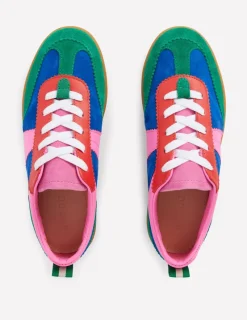Flats | Nightwear & Lougewear-Boden Erin Retro Tennis Trainers-Multi Colourblock MultiColourblock