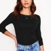 T-Shirts & Tanks | Tops & Blouses-Boden Essential Boat-Neck Jersey Top- Black