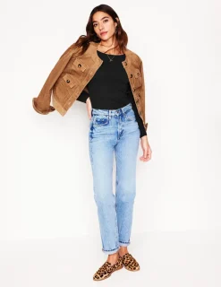 T-Shirts & Tanks | Tops & Blouses-Boden Essential Boat-Neck Jersey Top- Black