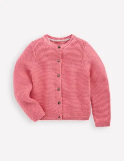Sweaters & Cardigans-Boden Essential Crew Neck Cardigan-Formica Pink FormicaPink