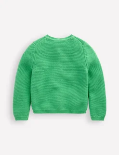 Sweaters & Cardigans-Boden Essential Crew Neck Cardigan-Sapling Green SaplingGreen