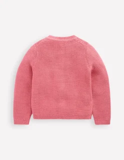 Sweaters & Cardigans-Boden Essential Crew Neck Cardigan-Formica Pink FormicaPink