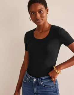 Nightwear & Lougewear | T-Shirts & Tanks-Boden Essential Jersey T-Shirt- Black