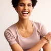 Nightwear & Lougewear | T-Shirts & Tanks-Boden Essential Jersey T-Shirt- Milkshake