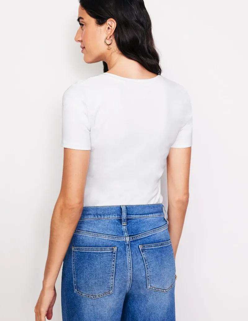 Nightwear & Lougewear | T-Shirts & Tanks-Boden Essential Jersey T-Shirt- White