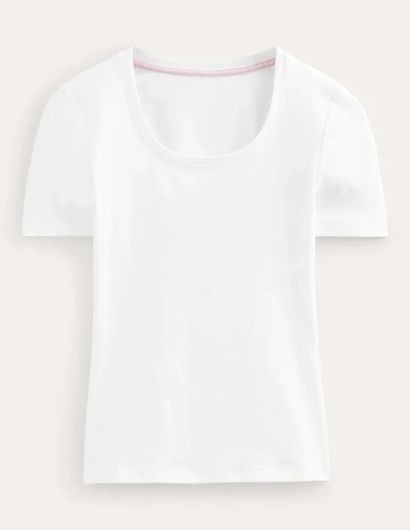 Nightwear & Lougewear | T-Shirts & Tanks-Boden Essential Jersey T-Shirt- White