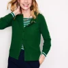 Sweaters & Cardigans-Boden Eva Cashmere Crew Cardigan-Pine Green PineGreen