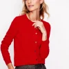 Sweaters & Cardigans-Boden Eva Cashmere Crew Cardigan-Rouge Red RougeRed