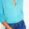 Sweaters & Cardigans-Boden Eva Cashmere Crew Cardigan-Caribbean Blue CaribbeanBlue