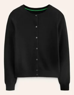 Sweaters & Cardigans-Boden Eva Cashmere Crew Cardigan- Black