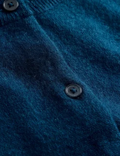 Sweaters & Cardigans-Boden Eva Cashmere Crew Cardigan-Harbour Blue HarbourBlue
