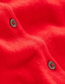 Sweaters & Cardigans-Boden Eva Cashmere Crew Cardigan-Strawberry Tart Red StrawberryTartRed