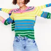 Sweaters & Cardigans-Boden Eva Cashmere Crew Neck Jumper-Green, Pink, Bright Blue Multi Green,Pink,BrightBlueMulti