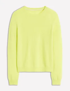 Sweaters & Cardigans-Boden Eva Cashmere Crew Neck Jumper-Soda Yellow SodaYellow