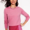 Sweaters & Cardigans-Boden Eva Cashmere Crew Neck Sweater-Old Rose Pink OldRosePink