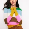 Sweaters & Cardigans-Boden Eva Cashmere Crew Neck Sweater-Multi, Rainbow Multi,Rainbow