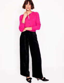 Sweaters & Cardigans-Boden Eva Cashmere Cropped Cardigan-Bright Pink BrightPink