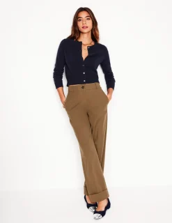 Sweaters & Cardigans-Boden Eva Cashmere Cropped Cardigan- Navy