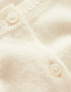 Sweaters & Cardigans-Boden Eva Cashmere Cropped Cardigan-Warm Ivory WarmIvory