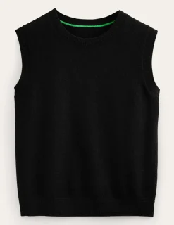 Sweaters & Cardigans-Boden Eva Cashmere Vest- Black