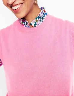 Sweaters & Cardigans-Boden Eva Cashmere Vest-Meadowsweet Pink MeadowsweetPink