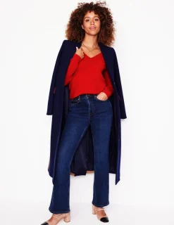 Sweaters & Cardigans-Boden Eva Cashmere V-Neck Sweater-Rouge Red RougeRed