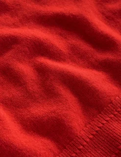 Sweaters & Cardigans-Boden Eva Cashmere V-Neck Sweater-Rouge Red RougeRed