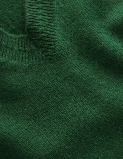 Sweaters & Cardigans-Boden Eva Cashmere V-Neck Sweater-Pine Green PineGreen