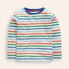 Tops, T-Shirts & Polos-Boden Everyday Breton T-Shirt-Greek Blue/Firecracker Red GreekBlue/FirecrackerRed