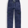 Pants & Jeans-Boden Everyday Cargo Trousers-Starboard Blue StarboardBlue