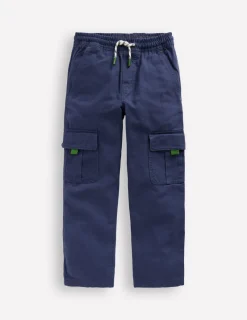 Pants & Jeans-Boden Everyday Cargo Trousers-Starboard Blue StarboardBlue