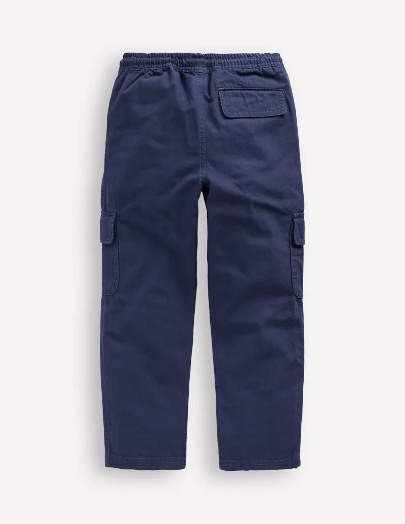 Pants & Jeans-Boden Everyday Cargo Trousers-Starboard Blue StarboardBlue