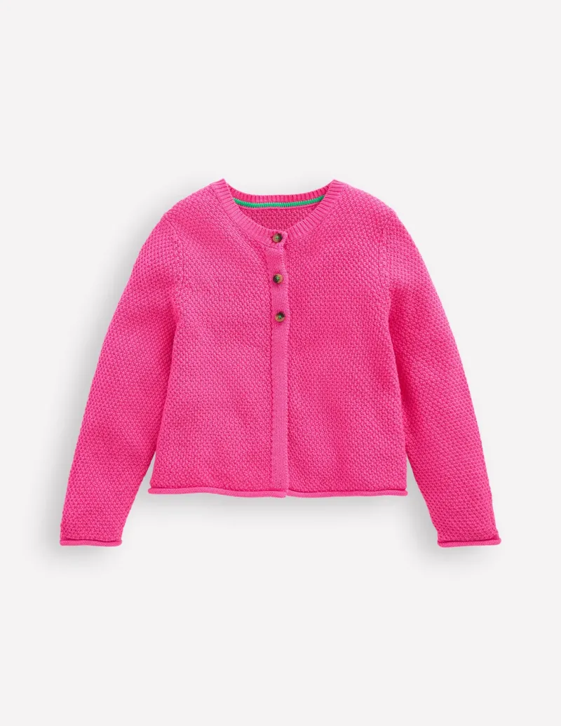 Sweaters & Cardigans-Boden Everyday Cotton Cardigan-Sorbet Pink SorbetPink