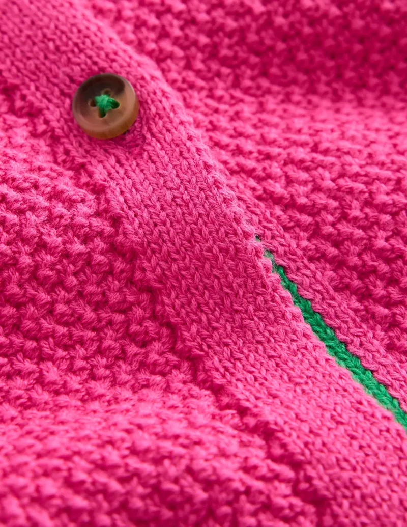 Sweaters & Cardigans-Boden Everyday Cotton Cardigan-Sorbet Pink SorbetPink