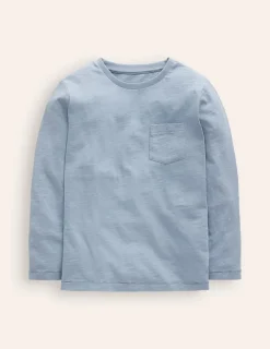 Tops, T-Shirts & Polos-Boden Everyday Long Sleeve T-Shirt-Pebble Blue PebbleBlue