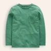 Tops, T-Shirts & Polos-Boden Everyday Long Sleeve T-Shirt-Spruce Green SpruceGreen