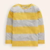 Tops, T-Shirts & Polos-Boden Everyday Long Sleeve T-Shirt-Honeycomb Yellow HoneycombYellow