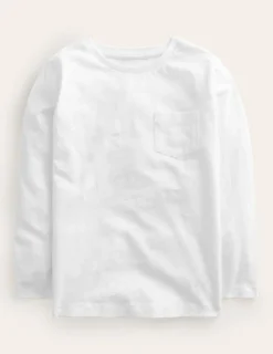 Tops, T-Shirts & Polos-Boden Everyday Long Sleeve T-Shirt- White