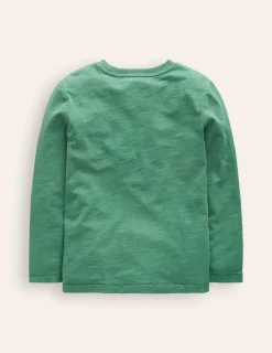 Tops, T-Shirts & Polos-Boden Everyday Long Sleeve T-Shirt-Spruce Green SpruceGreen