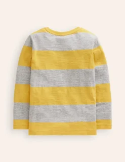 Tops, T-Shirts & Polos-Boden Everyday Long Sleeve T-Shirt-Honeycomb Yellow HoneycombYellow