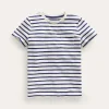 Tops, T-Shirts & Polos-Boden Everyday Short Sleeve T-Shirt-Ivory/College Navy Ivory/CollegeNavy