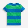 Tops, T-Shirts & Polos-Boden Everyday Short Sleeve T-Shirt-Sapling Green / Starboard Blue