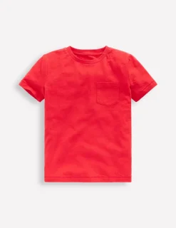 Tops, T-Shirts & Polos-Boden Everyday Short Sleeve T-Shirt-Poppy Red PoppyRed