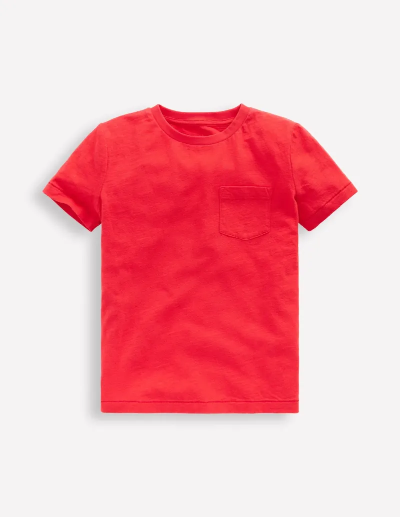 Tops, T-Shirts & Polos-Boden Everyday Short Sleeve T-Shirt-Poppy Red PoppyRed